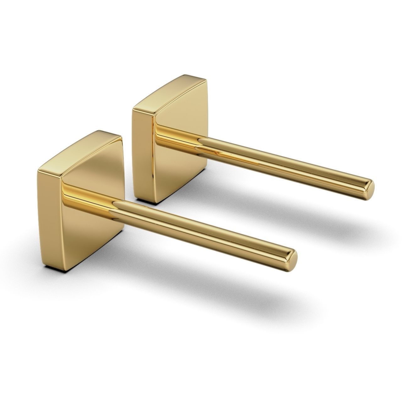 Earring Enamel Box 5x5mm 3D print model_9