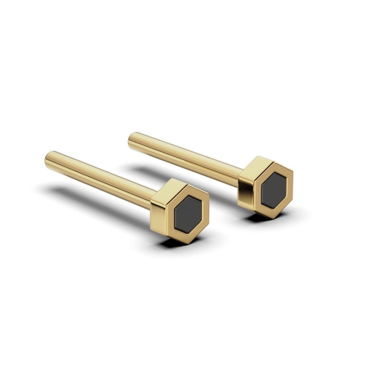 Enamel Hexagon 3mm 3D print model_8