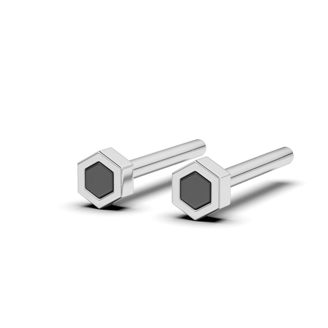 Enamel Hexagon 3mm 3D print model_2