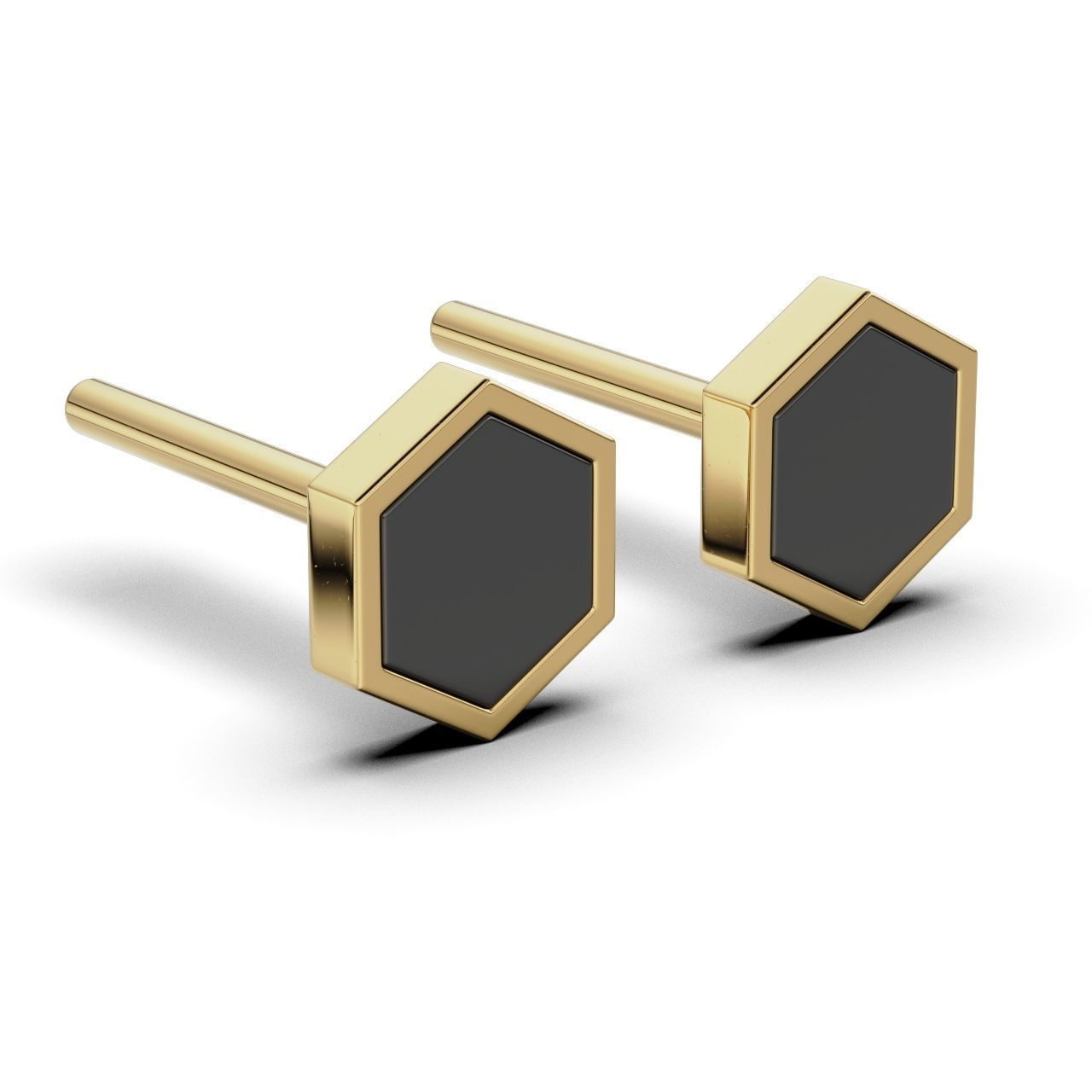 Enamel Hexagon 6mm 3D print model_9