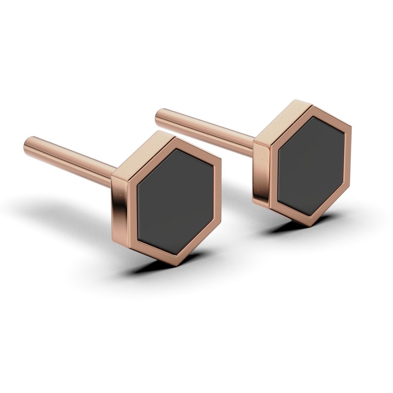 Enamel Hexagon 6mm 3D print model_10