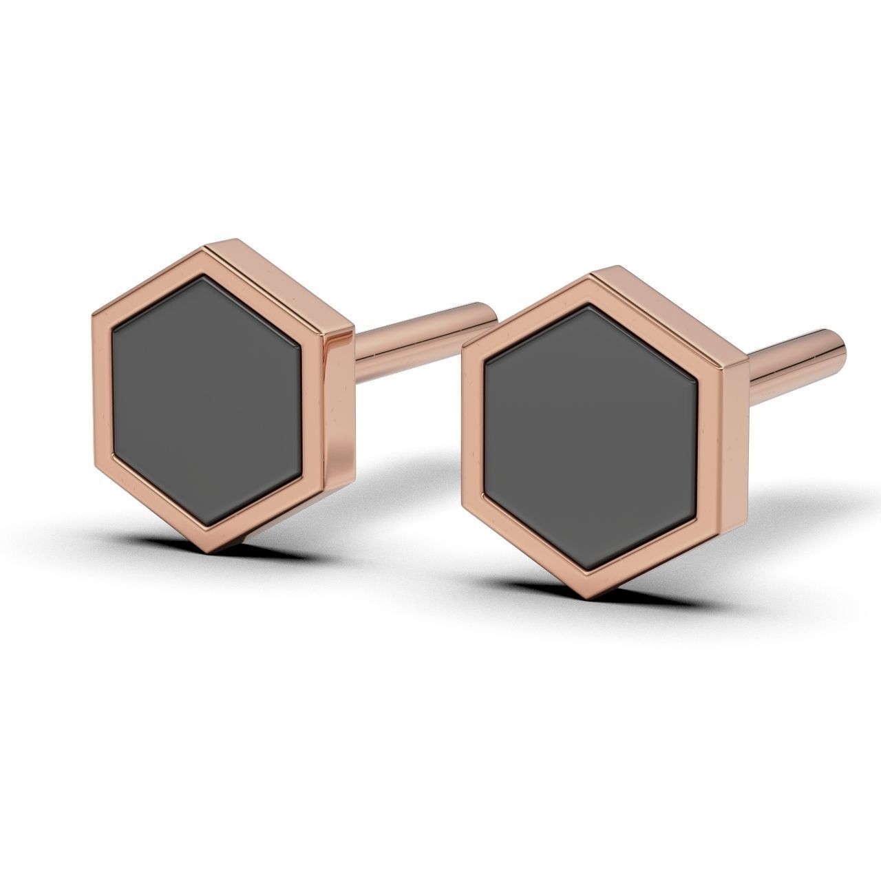 Enamel Hexagon 6mm 3D print model_2