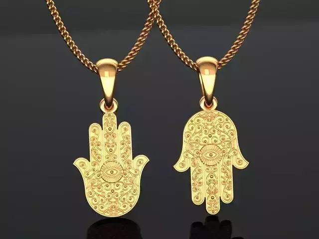 Hamsa Hand of God pendant for 3d print