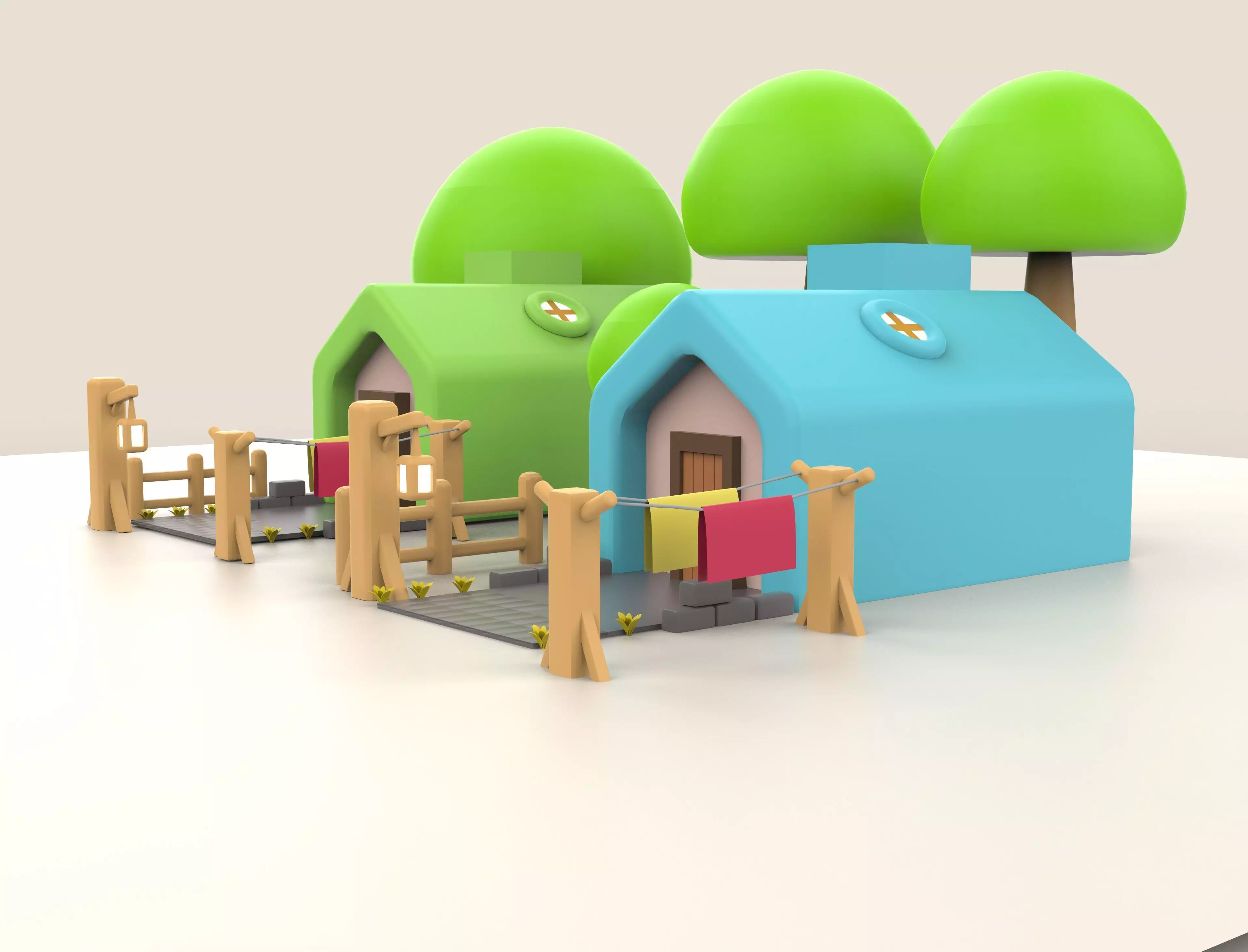 home design Low-poly 3D model