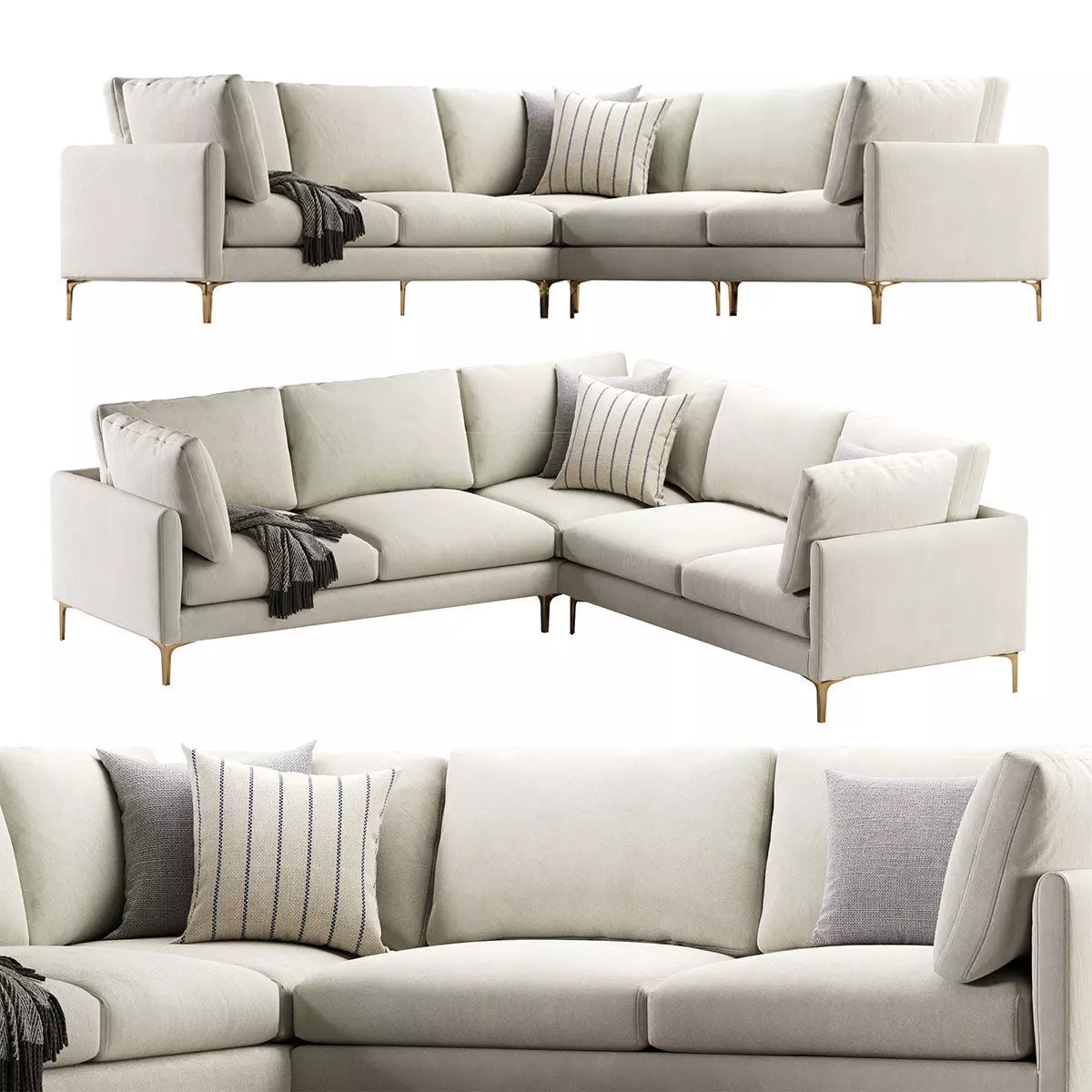 Adams Modular Sofa 3D model_0