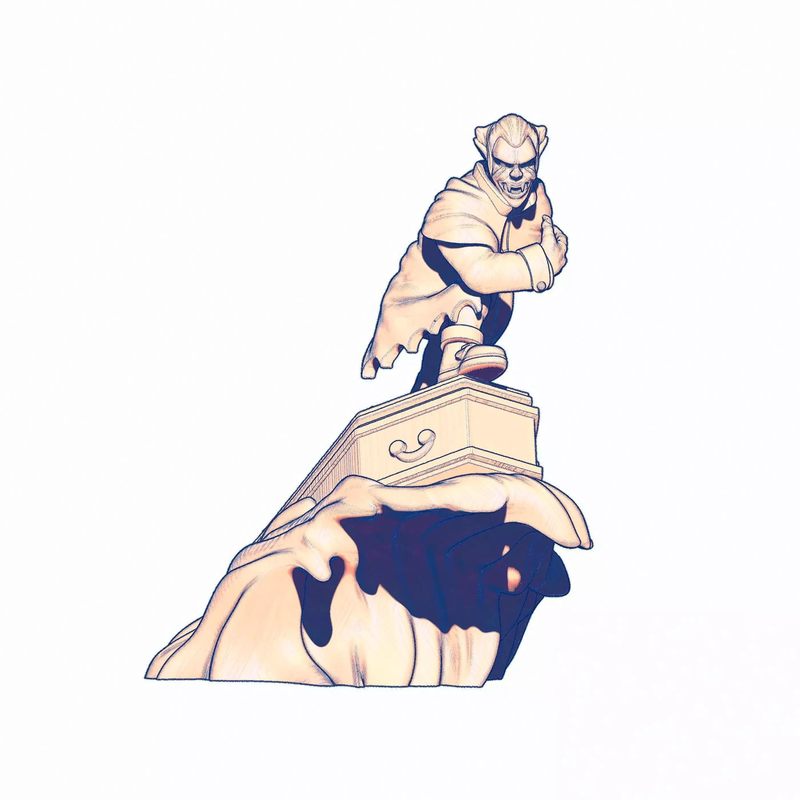 Sir Isack Baalster TUSSLE FOR VICTORY 3D print model