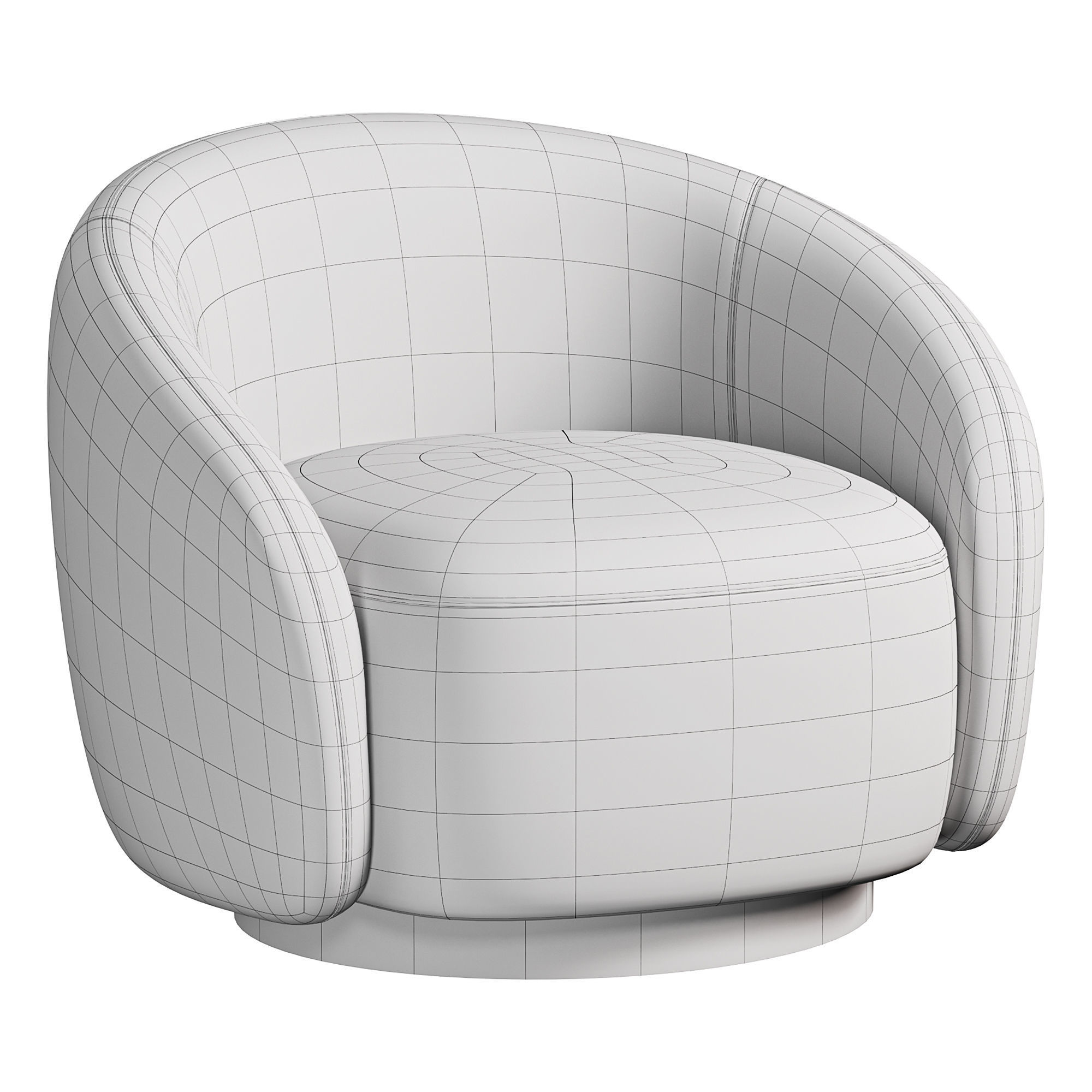 SWIVEL CHAIR BRICE 3D model_4