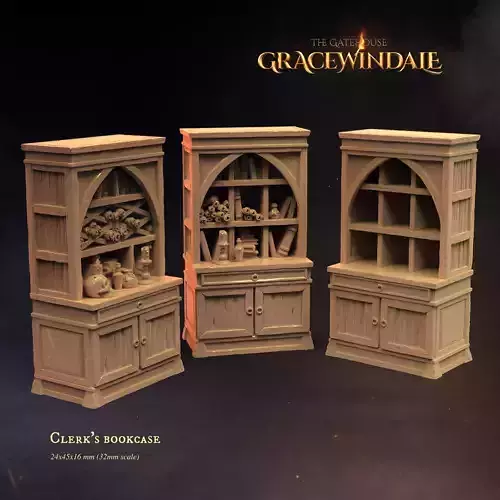 Gatehouse - Bookcase 3D print model