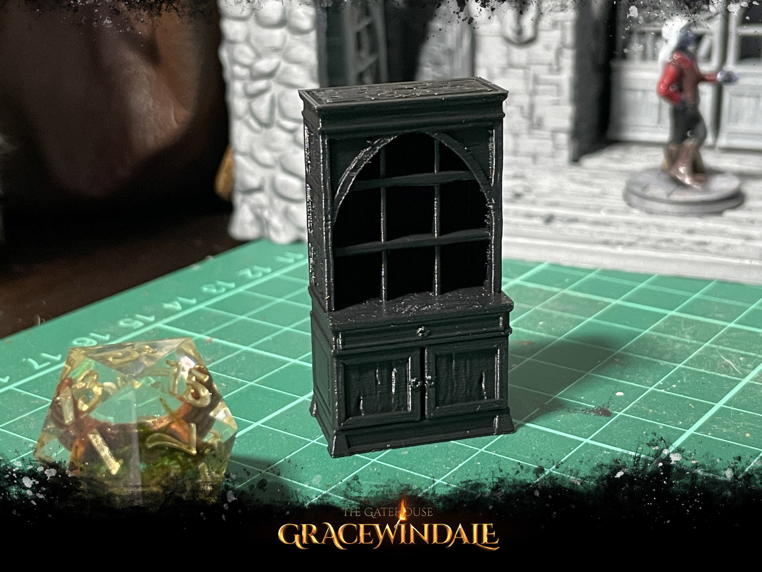 Gatehouse - Bookcase 3D print model_3