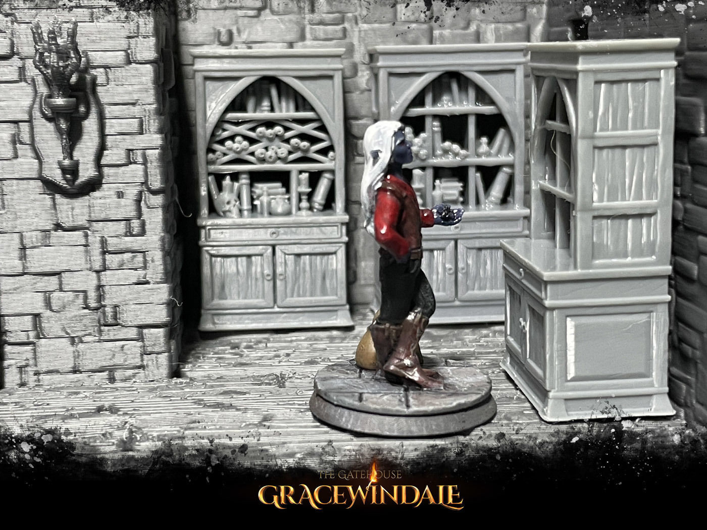 Gatehouse - Bookcase 3D print model_1