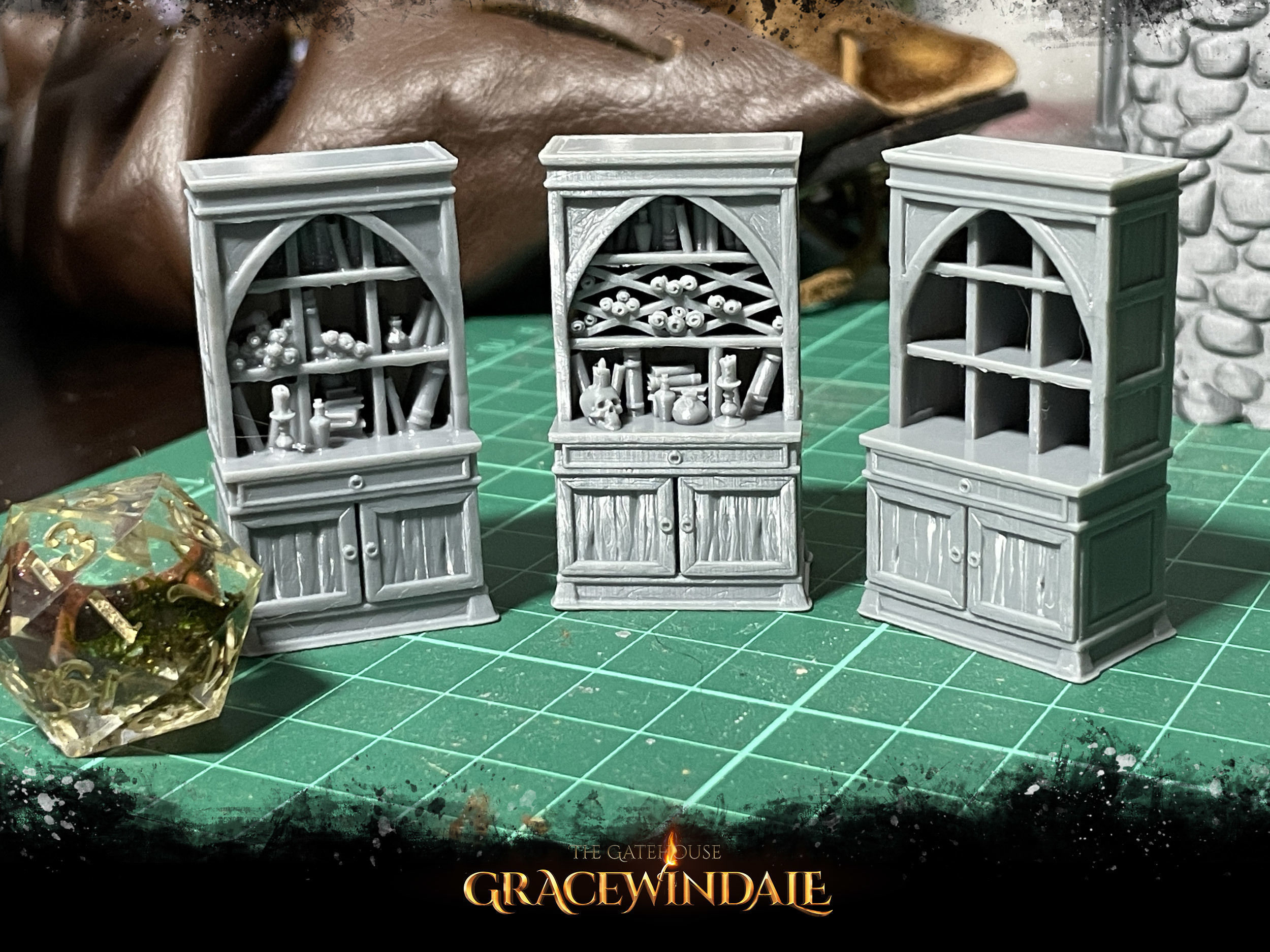 Gatehouse - Bookcase 3D print model_2