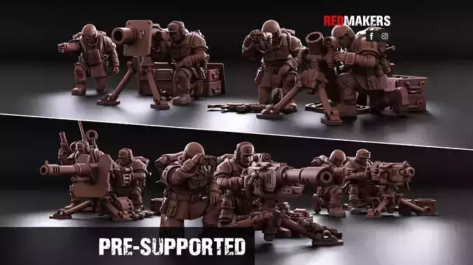 Shock Troops - Heavy Support Squad of the Imperial Force  3D print model