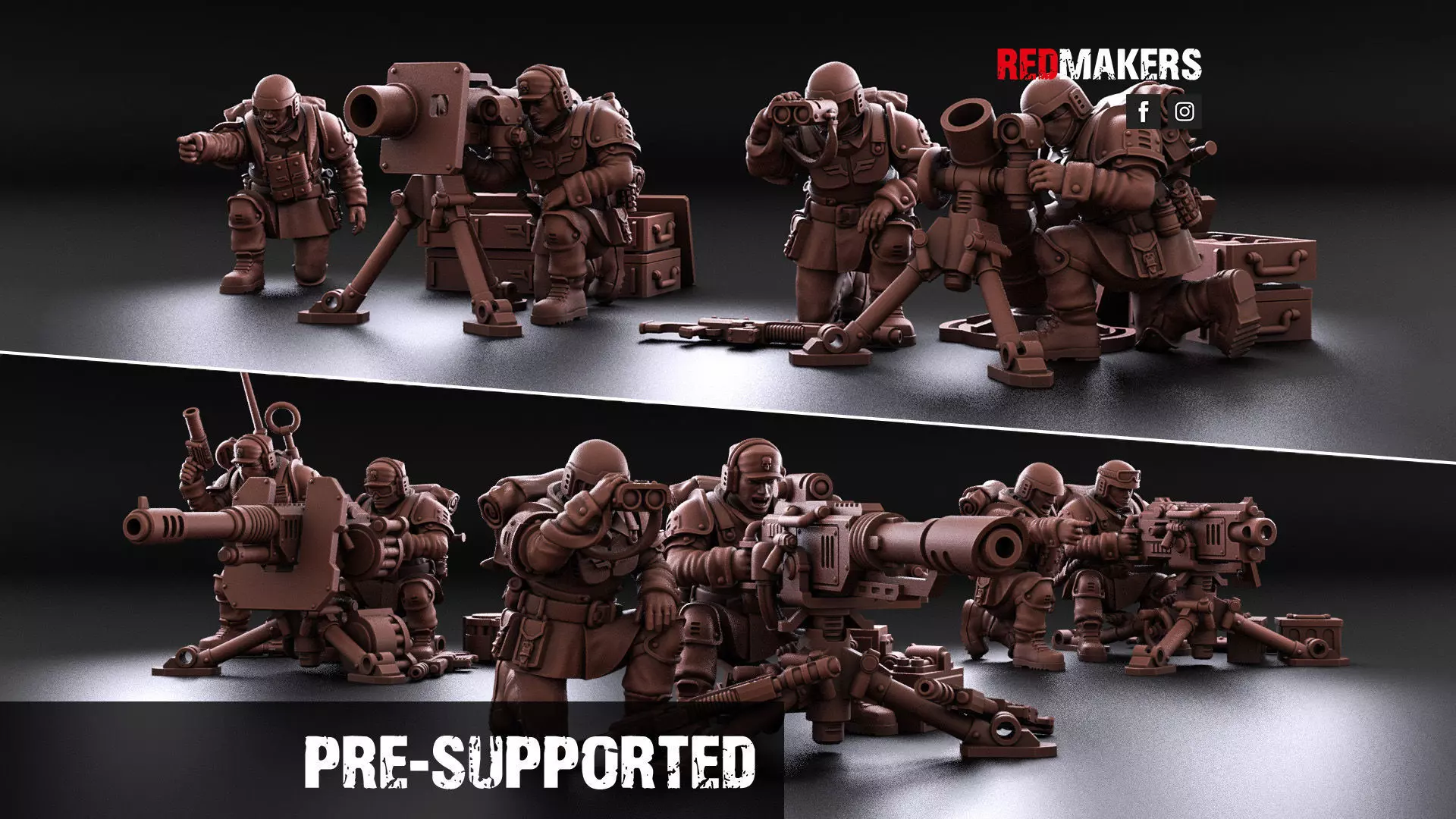 Shock Troops - Heavy Support Squad of the Imperial Force  3D print model_0