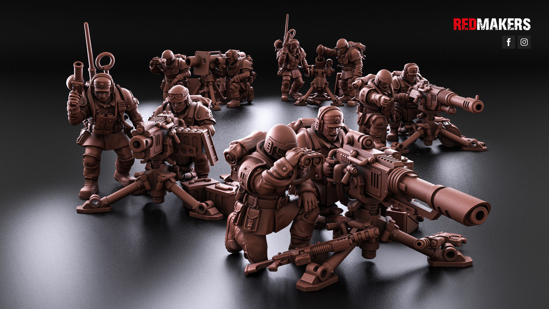 Shock Troops - Heavy Support Squad of the Imperial Force  3D print model_3