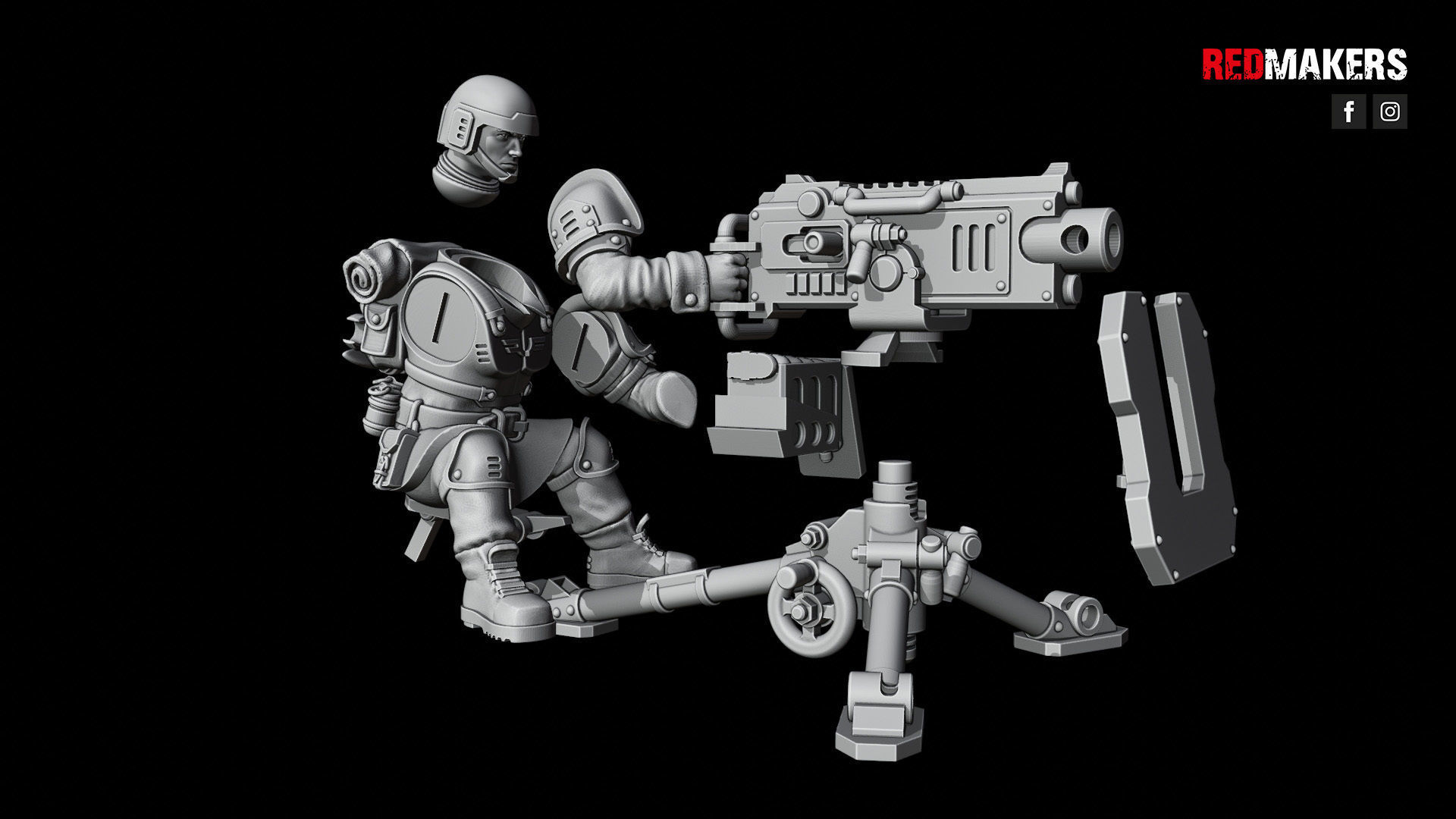 Shock Troops - Heavy Support Squad of the Imperial Force  3D print model_33
