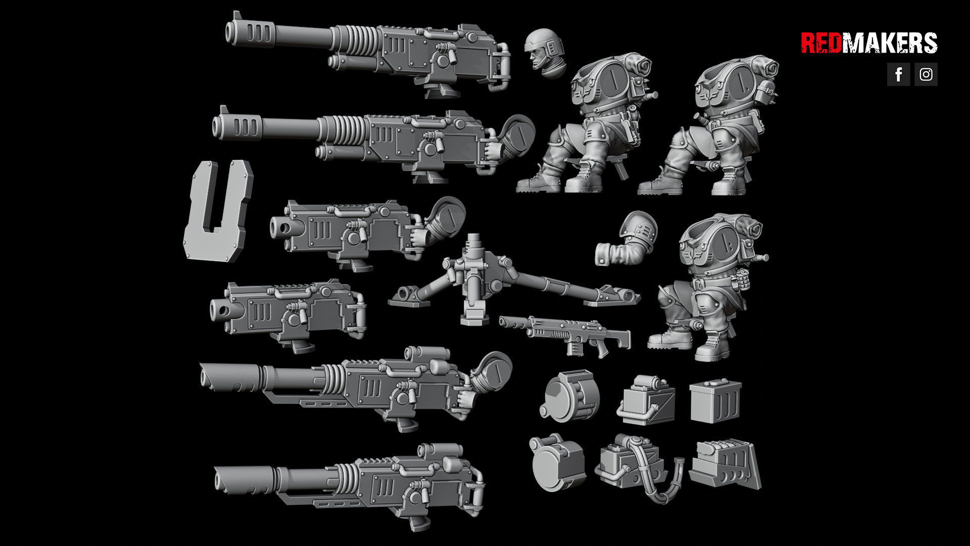 Shock Troops - Heavy Support Squad of the Imperial Force  3D print model_34
