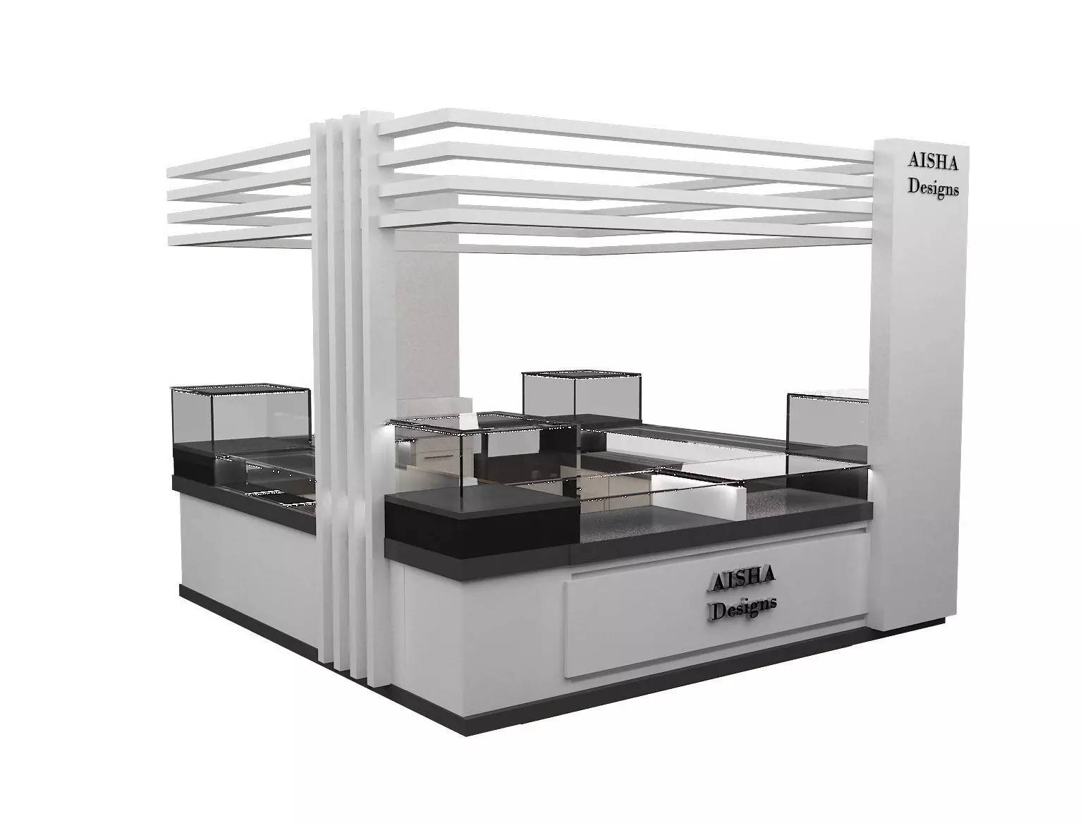 Booth Exhibition Stand a335 3D model_0