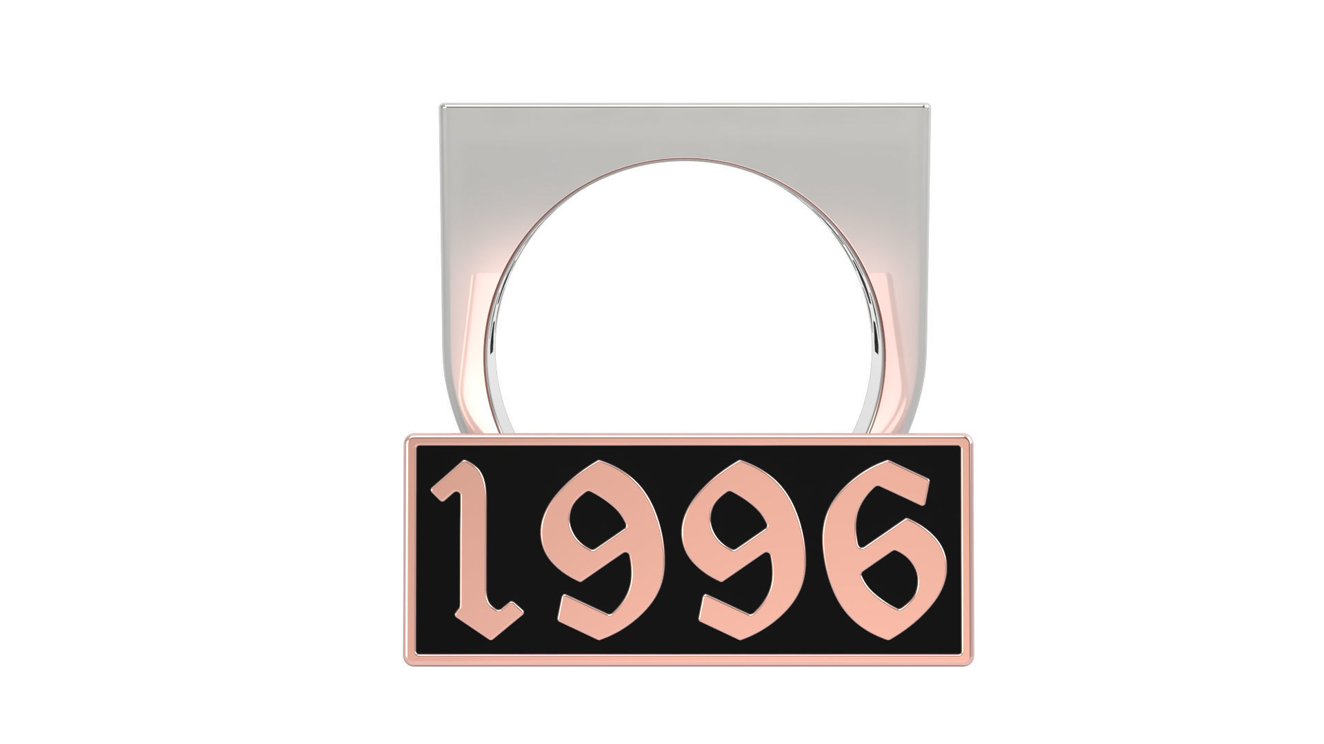 1996 Ring Set with and without gallery Size 5 - 9 US 3D print model_5