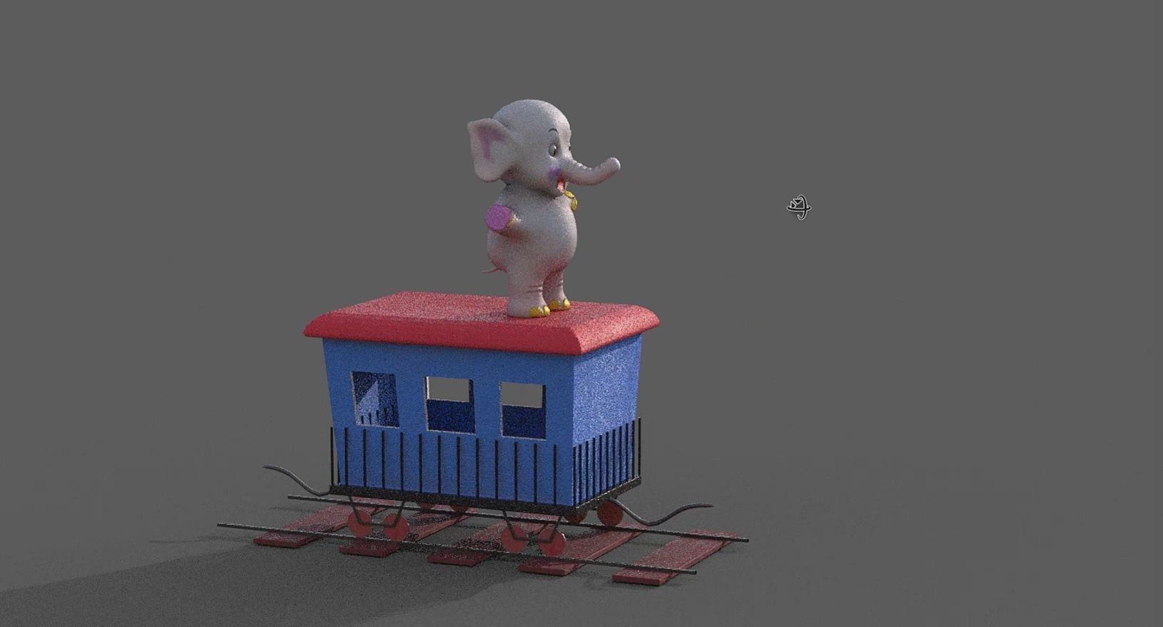 Animal Train 3D Model Inspired by a book of Roberts Elizabeth 3D model_49