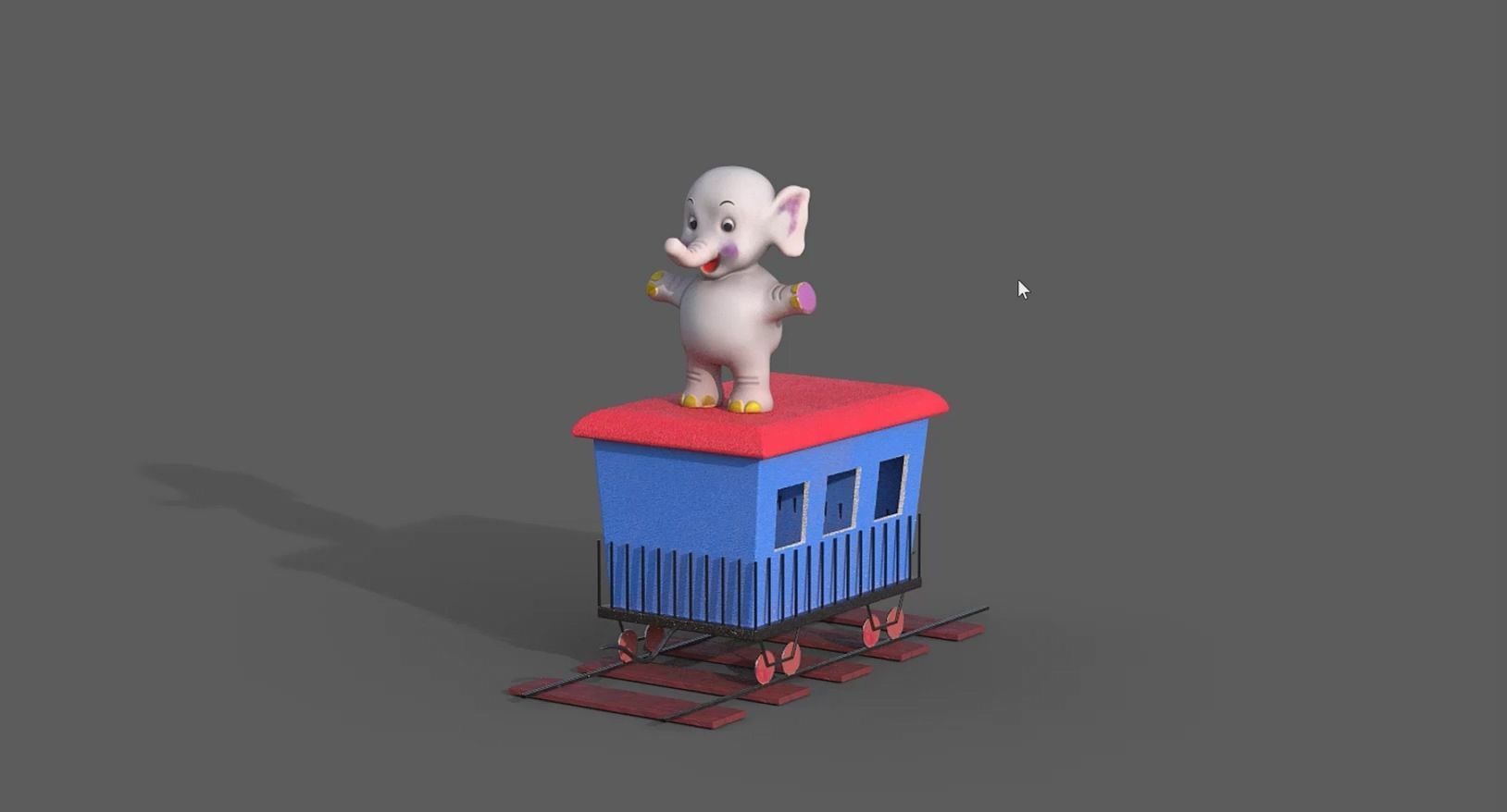 Animal Train 3D Model Inspired by a book of Roberts Elizabeth 3D model_40