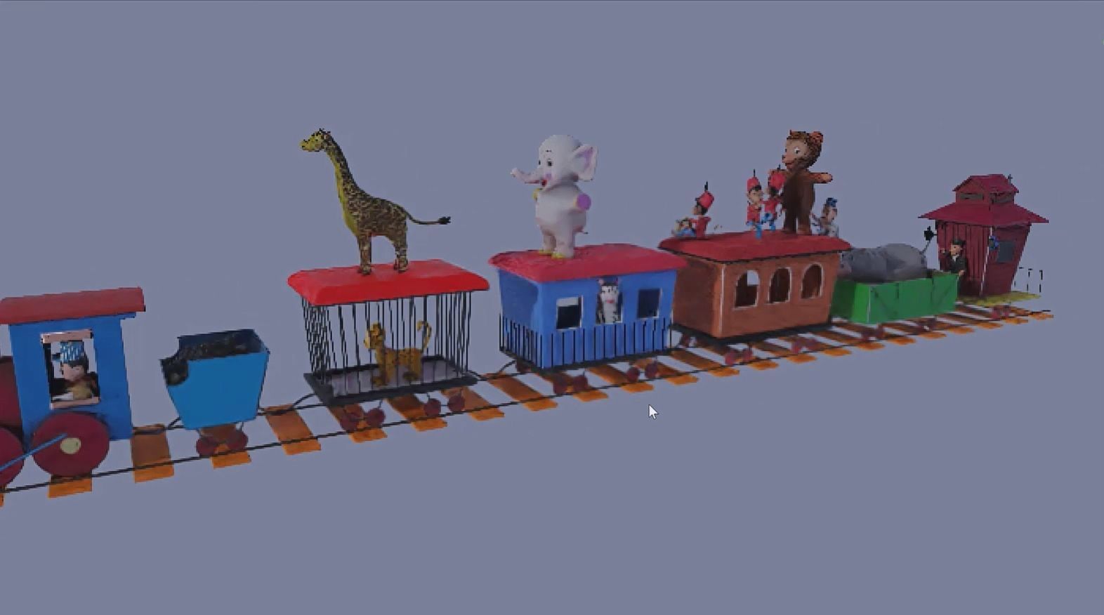 Animal Train 3D Model Inspired by a book of Roberts Elizabeth 3D model_22