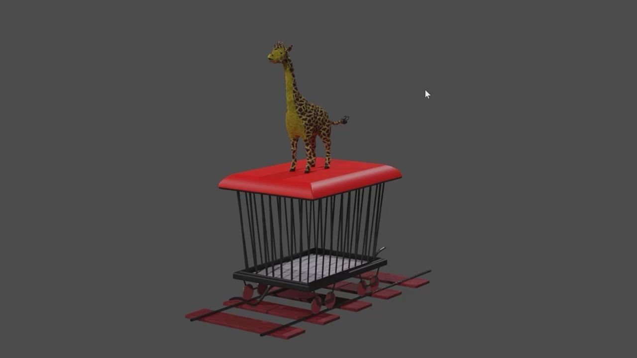 Animal Train 3D Model Inspired by a book of Roberts Elizabeth 3D model_50
