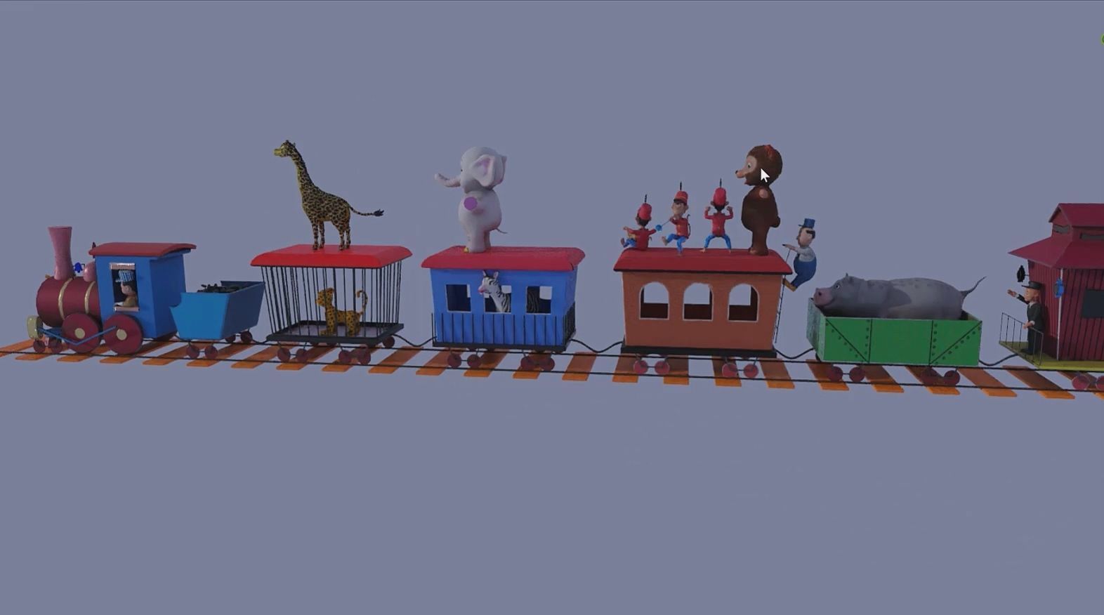 Animal Train 3D Model Inspired by a book of Roberts Elizabeth 3D model_21
