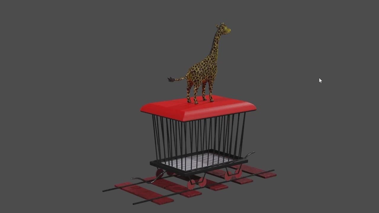 Animal Train 3D Model Inspired by a book of Roberts Elizabeth 3D model_56