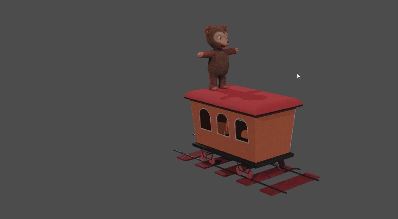 Animal Train 3D Model Inspired by a book of Roberts Elizabeth 3D model_38