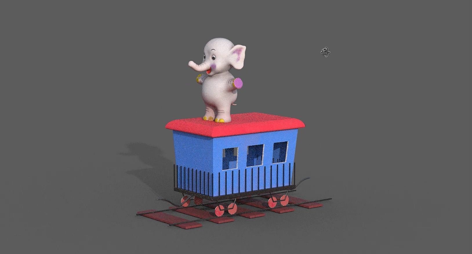 Animal Train 3D Model Inspired by a book of Roberts Elizabeth 3D model_42