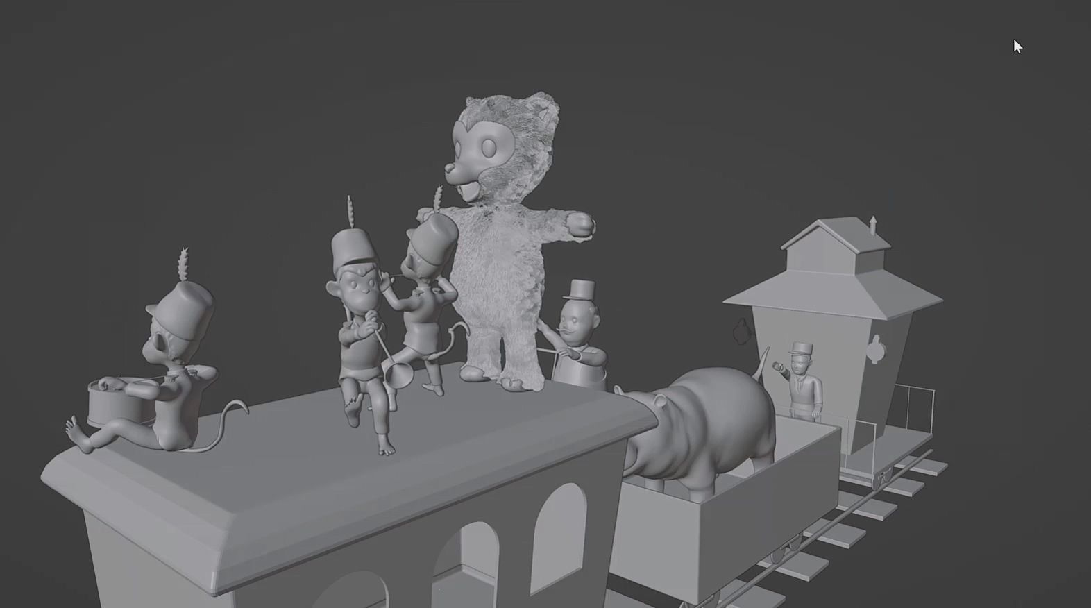 Animal Train 3D Model Inspired by a book of Roberts Elizabeth 3D model_13