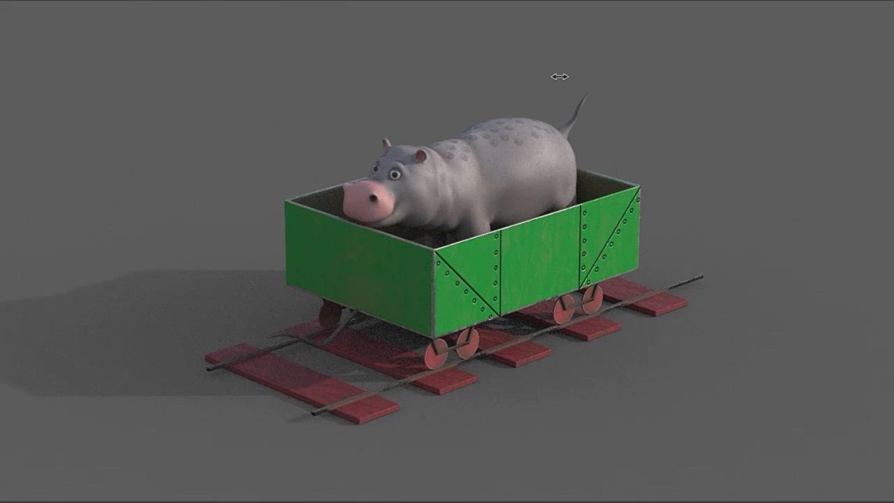 Animal Train 3D Model Inspired by a book of Roberts Elizabeth 3D model_62