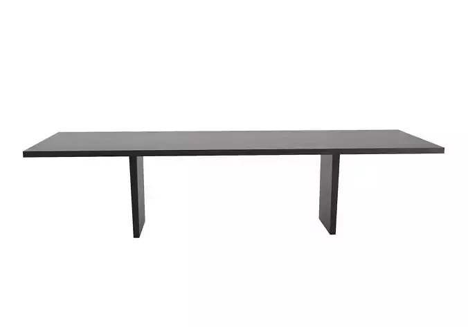 RHWYETH SPLIT BAMBOO FLOATING RECTANGULAR EXTENSION DINING TABLE 3D model