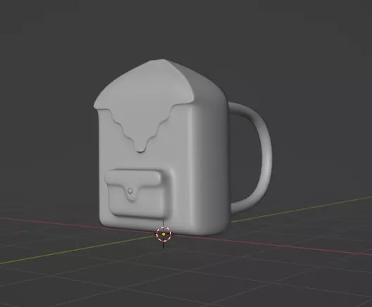 Simple Backpack 3D model_0