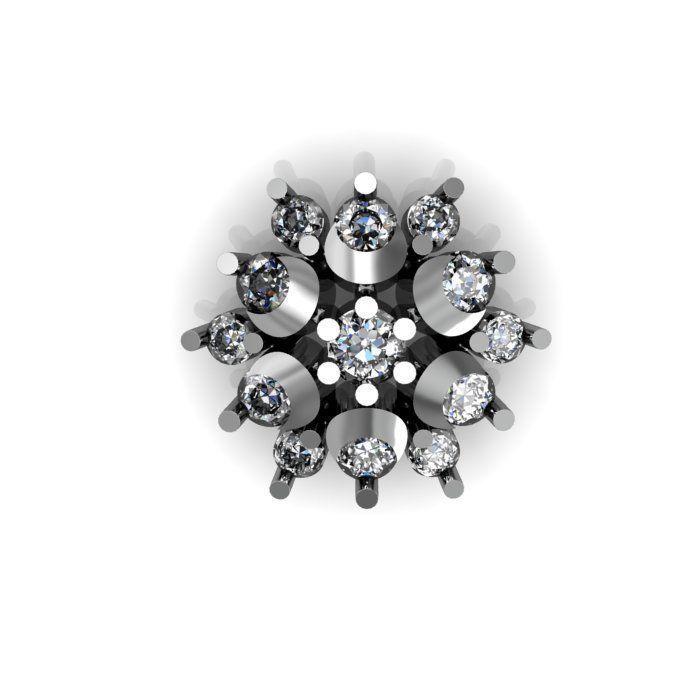 woman nose pin 3D print model_5