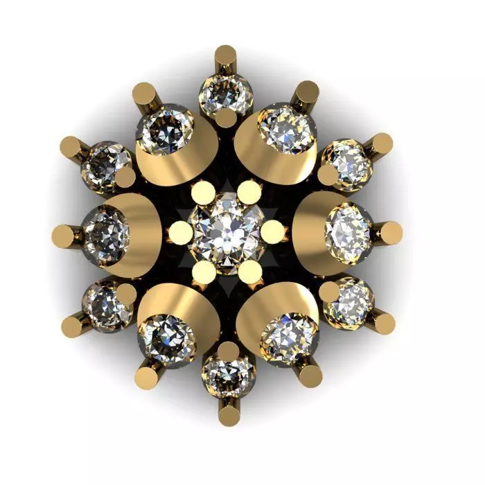 woman nose pin 3D print model_0