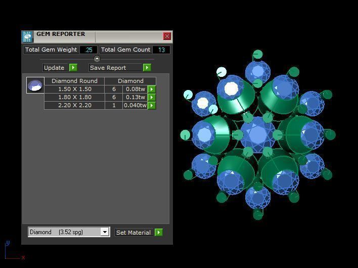 woman nose pin 3D print model_10