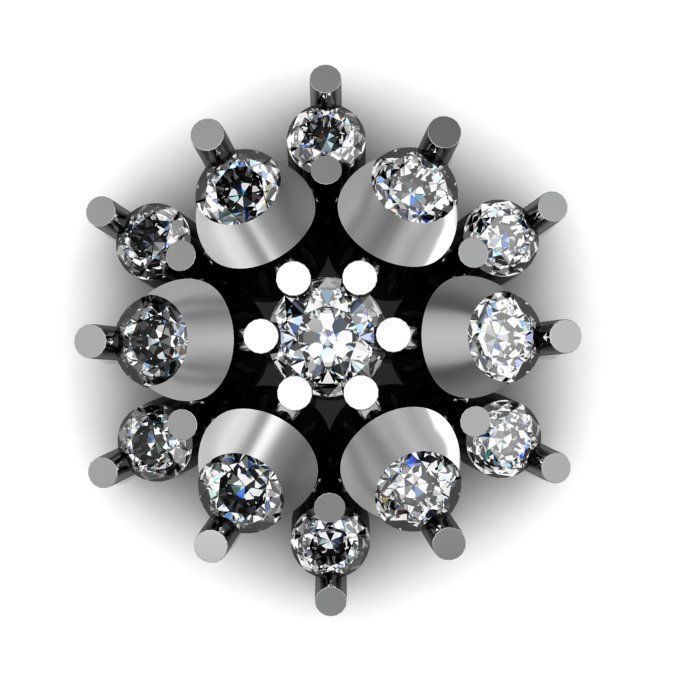 woman nose pin 3D print model_1