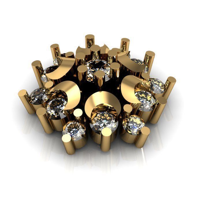 woman nose pin 3D print model_2