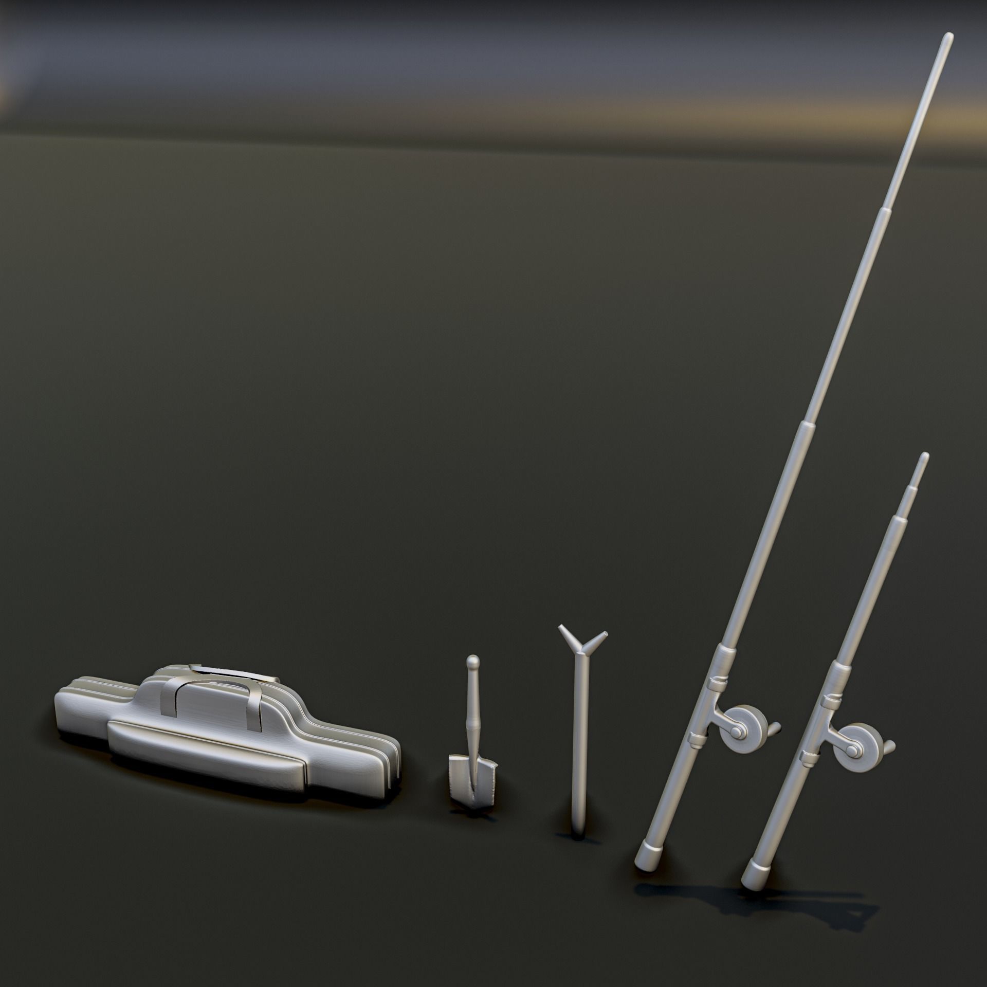 Fishing Diorama Pack 3D print model_4