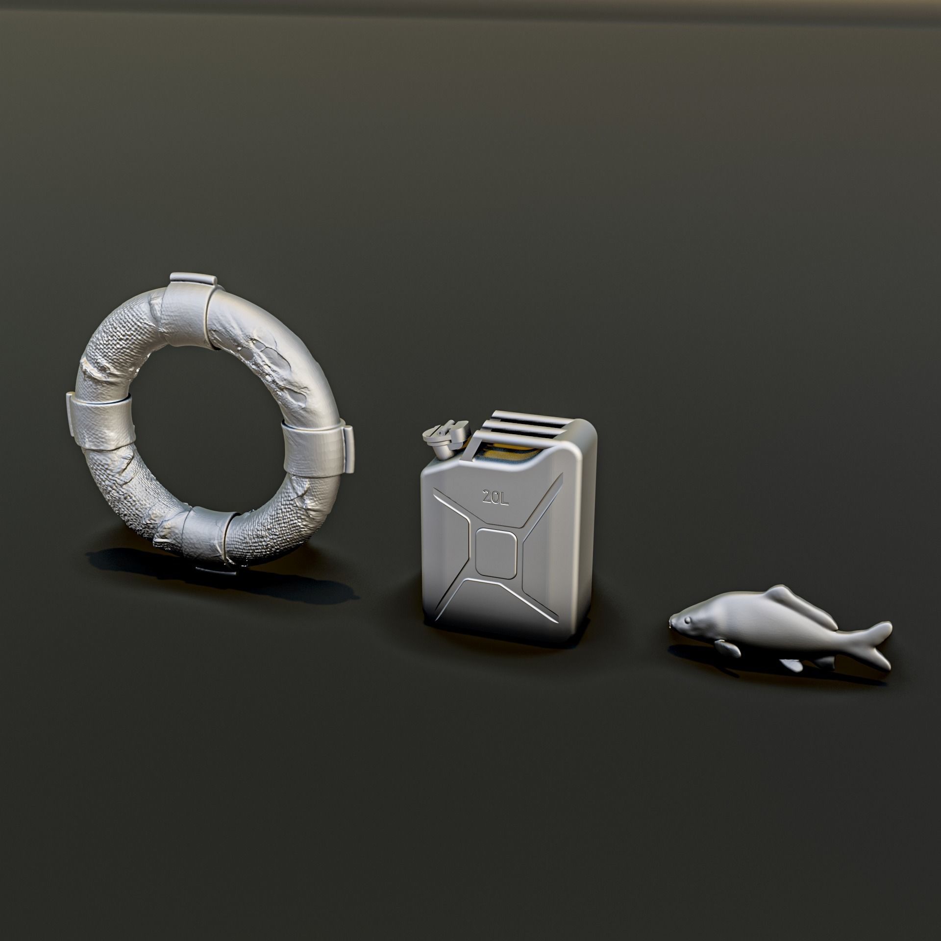 Fishing Diorama Pack 3D print model_7