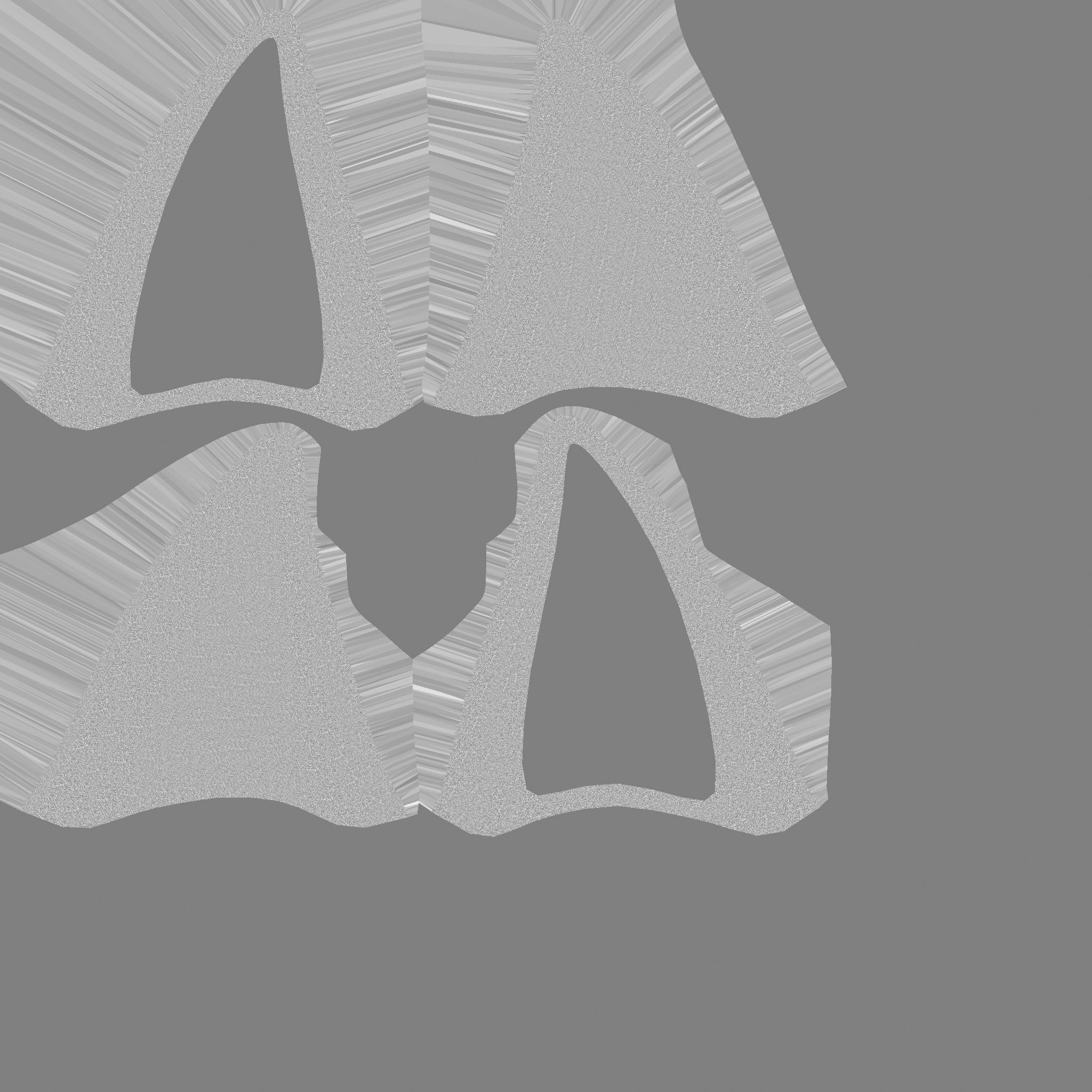 Furry Ears Tiara D01 Black - Headband Character Design Low-poly 3D model_22