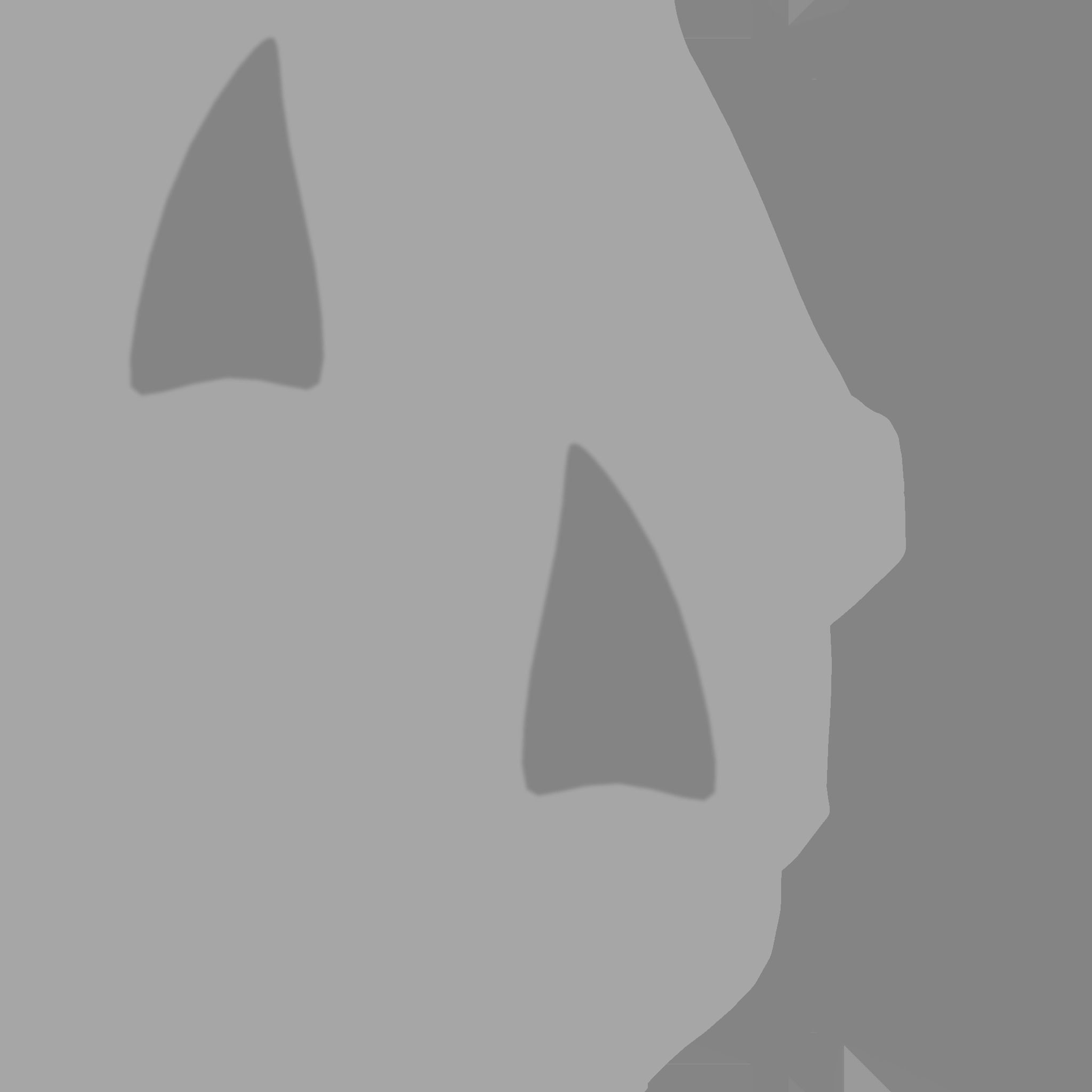 Furry Ears Tiara D04 Beige - Headband Character Design Low-poly 3D model_27