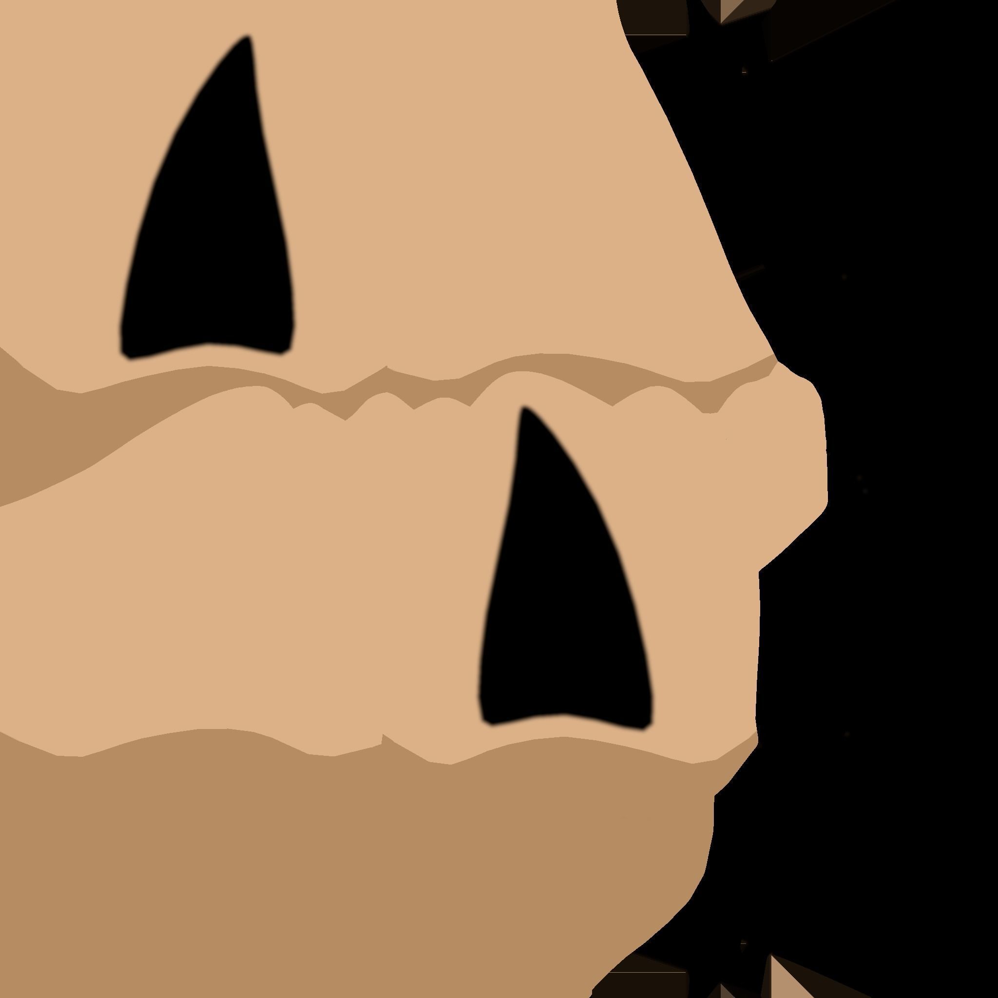 Furry Ears Tiara D04 Beige - Headband Character Design Low-poly 3D model_23