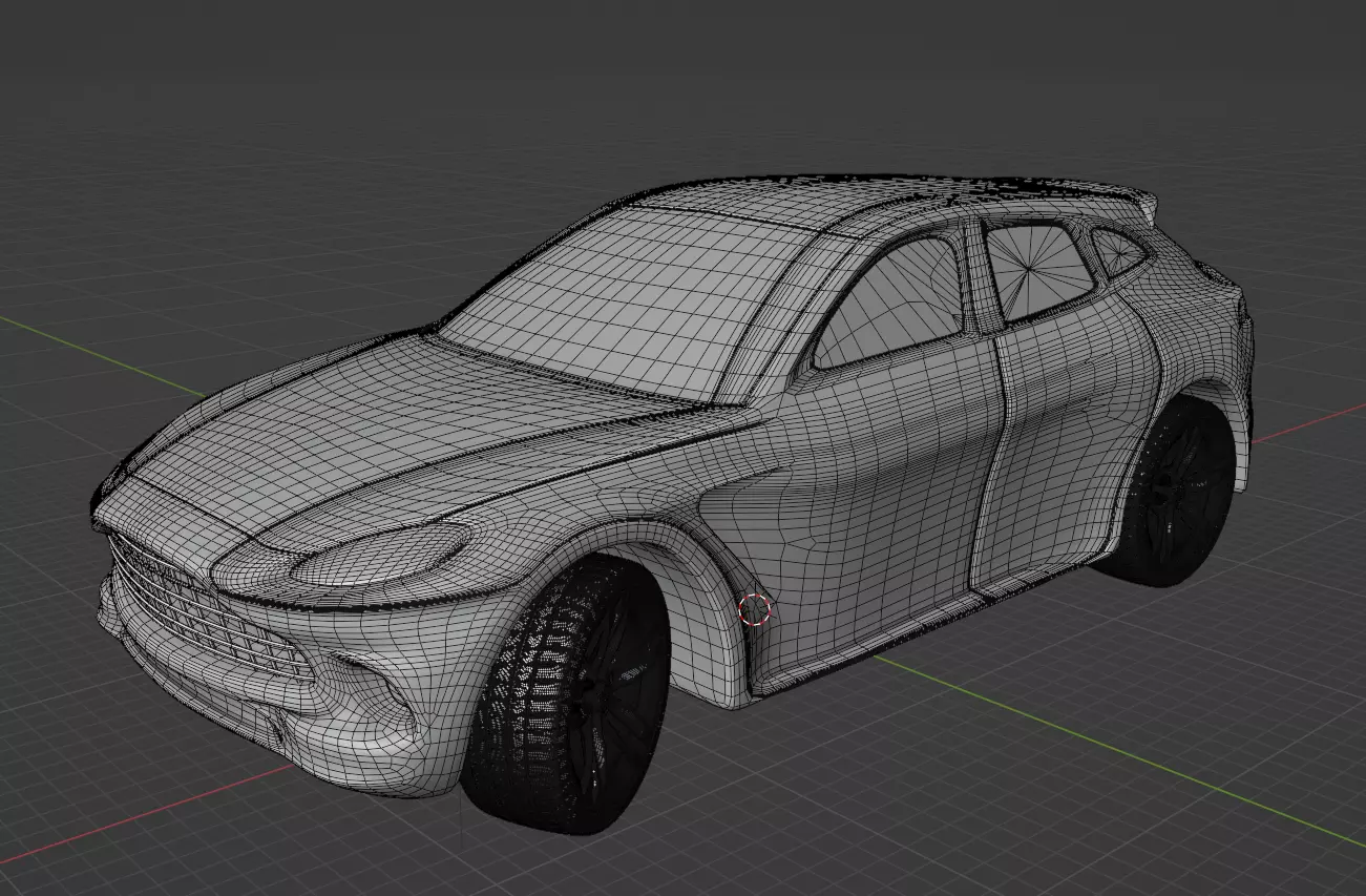 Aston Martin DBX 707 Low Poly 3D Model Low-poly 3D model