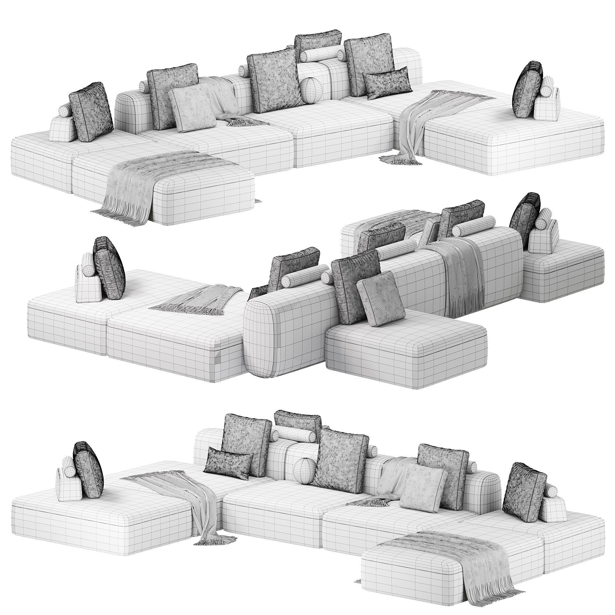 Cooper Sofa By Gianfranco Frigerio 3D model_5