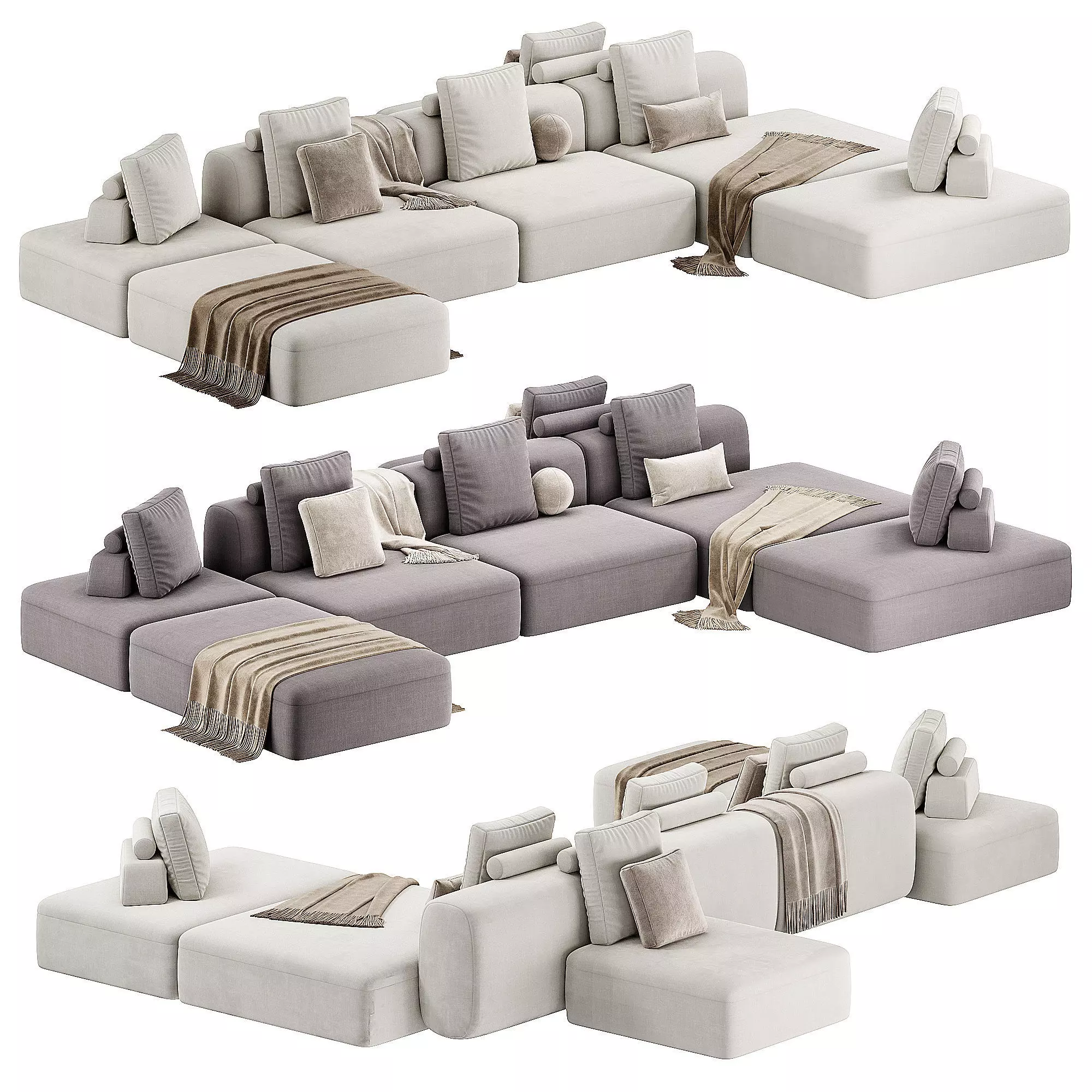 Cooper Sofa By Gianfranco Frigerio 3D model_0