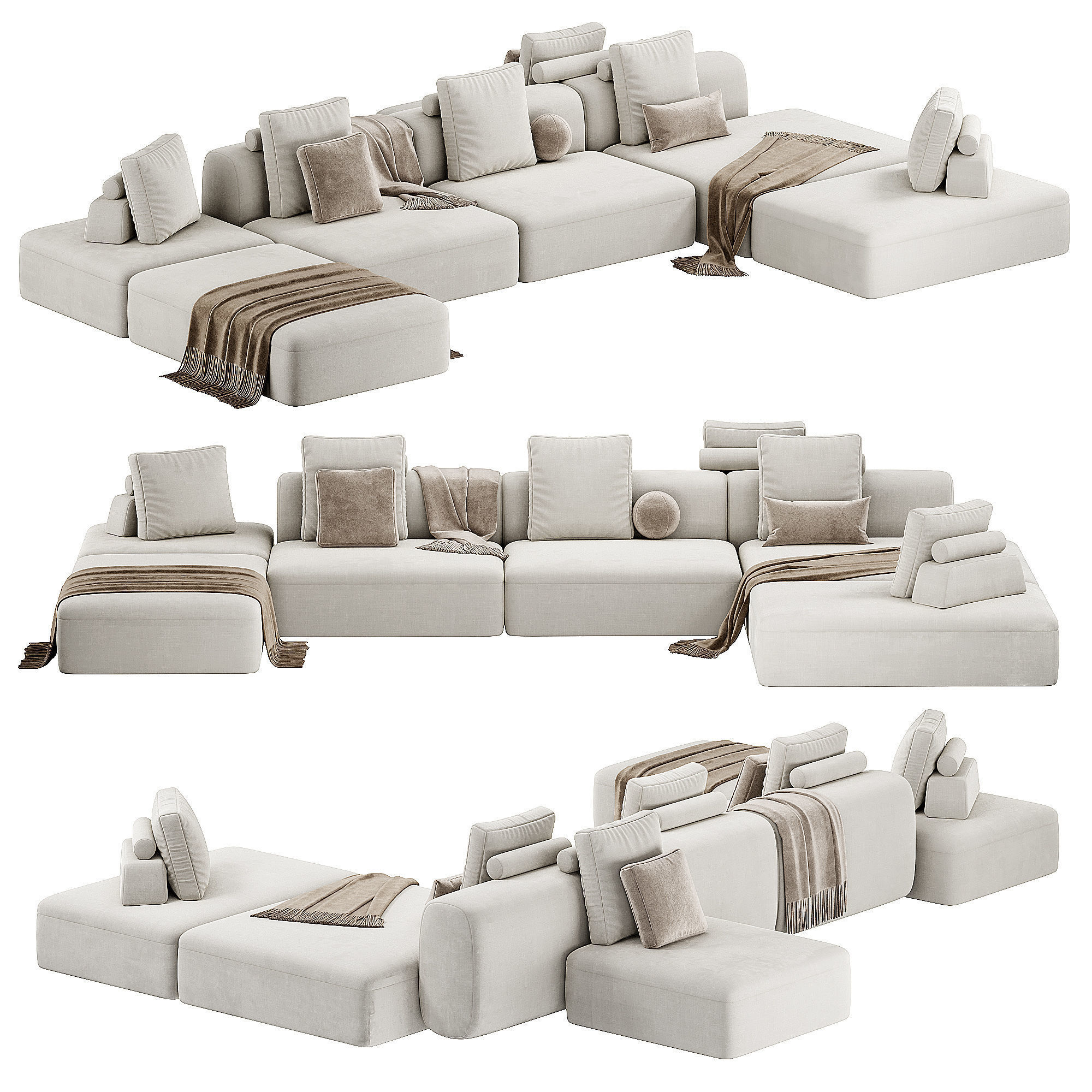 Cooper Sofa By Gianfranco Frigerio 3D model_1