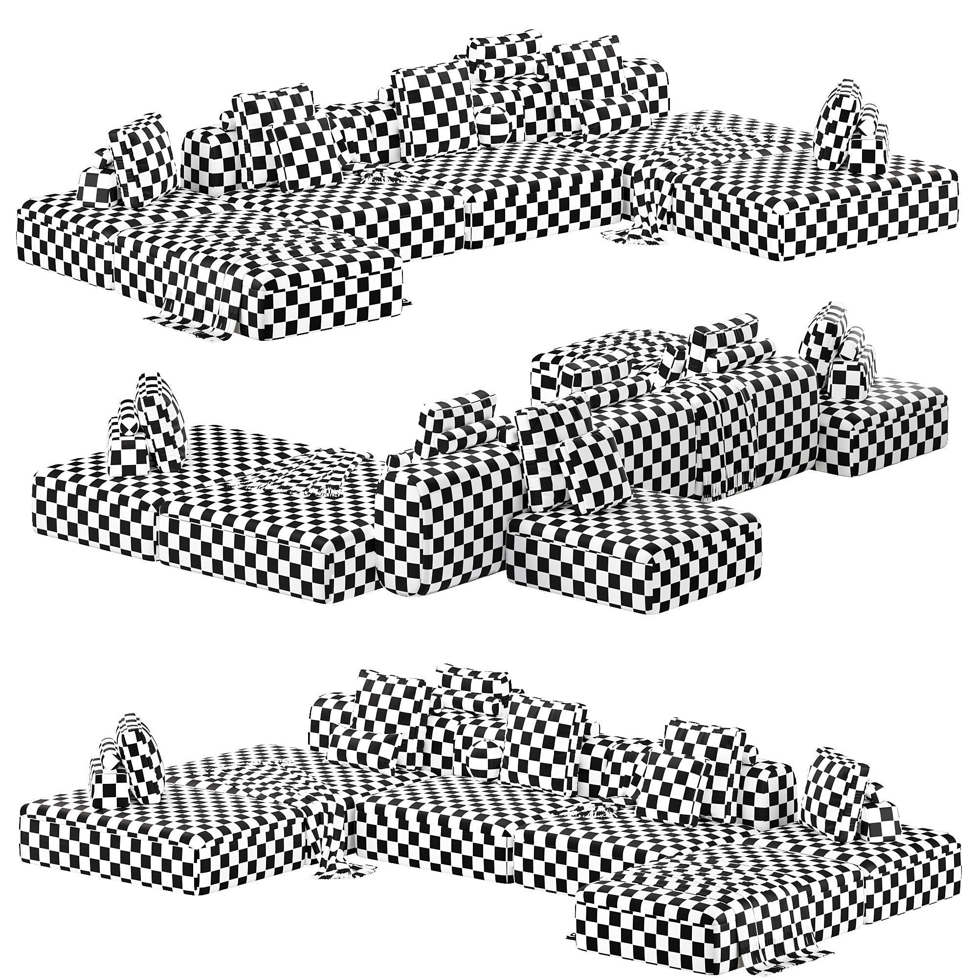 Cooper Sofa By Gianfranco Frigerio 3D model_4