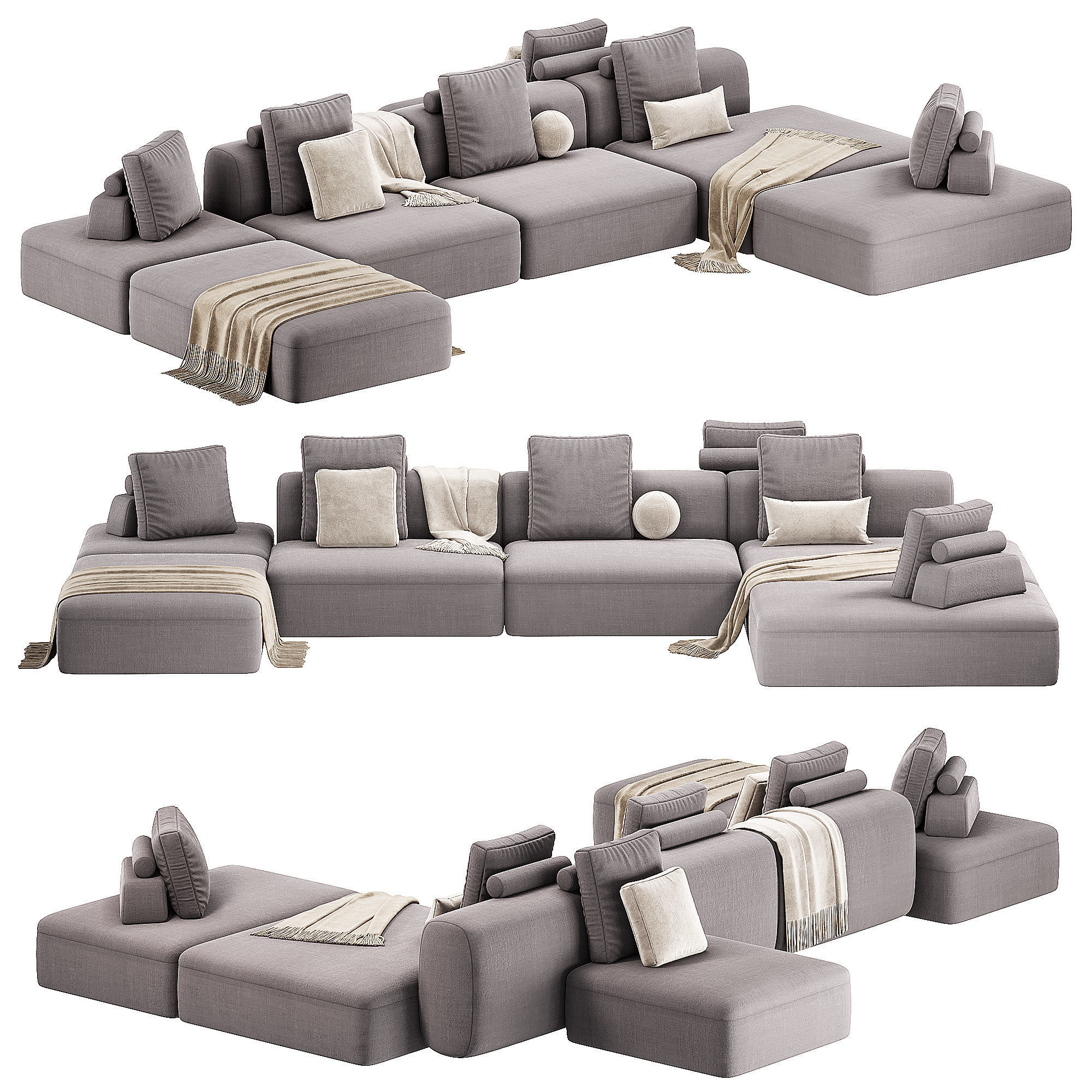 Cooper Sofa By Gianfranco Frigerio 3D model_2